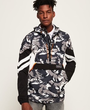 Superdry Jared Overhead Férfi Kabát Camo | TNZQU7582